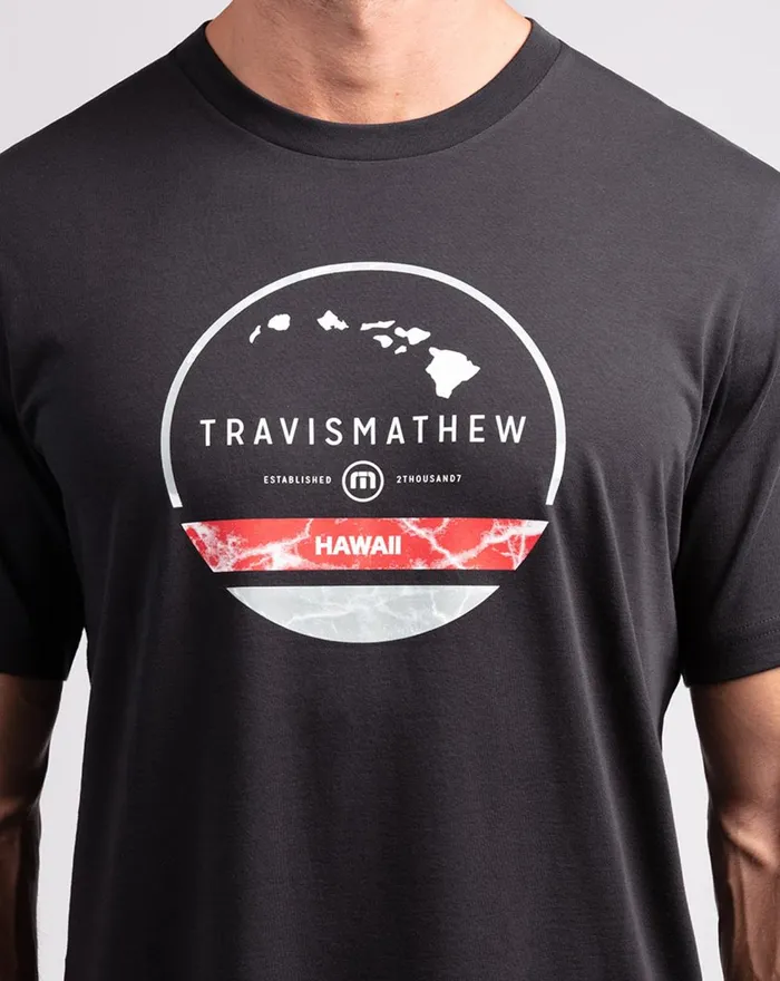 Men Tees TravisMathew VOLCANO TEE Black