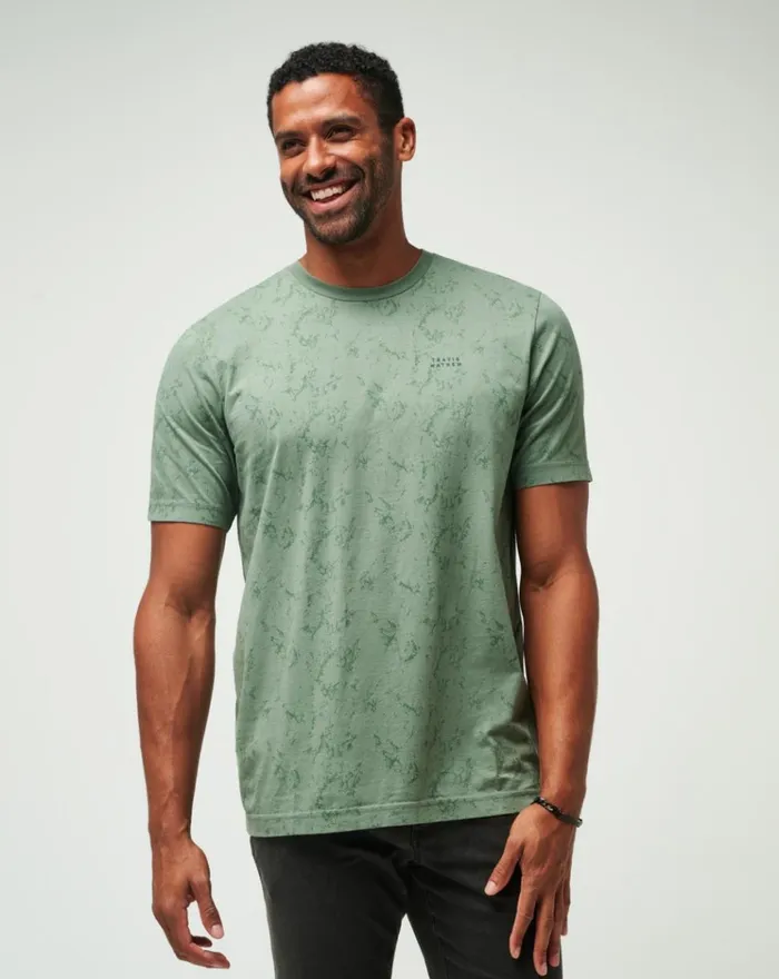 Men Tees TravisMathew WARMER TIDES TEE Laurel