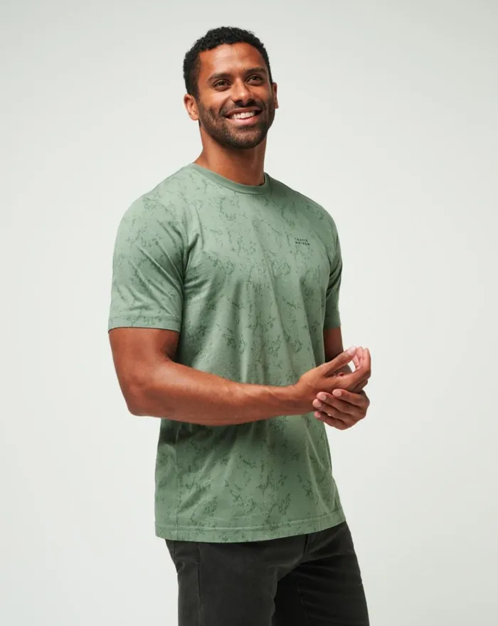 Men Tees TravisMathew WARMER TIDES TEE Laurel Men Tees TravisMathew WARMER TIDES TEE Laurel