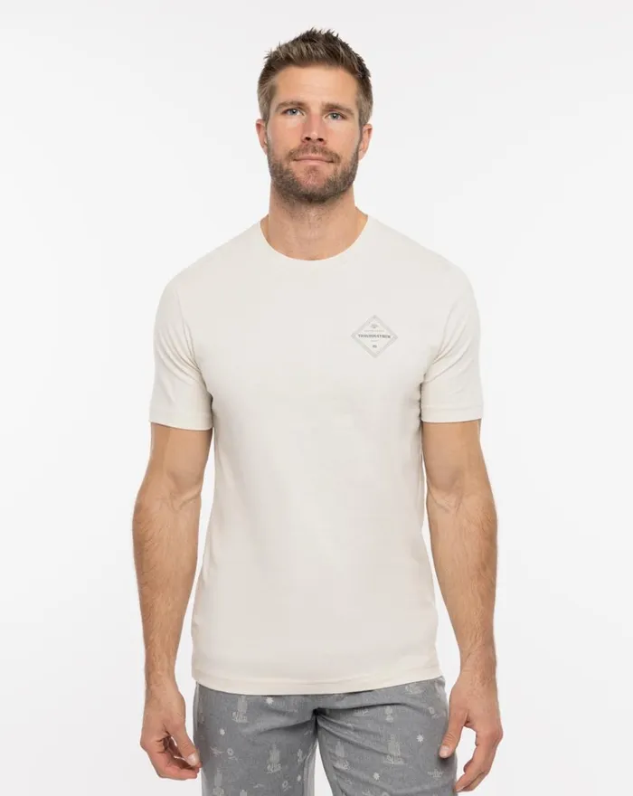 Men Tees TravisMathew WASTING TIME TEE Moonbeam