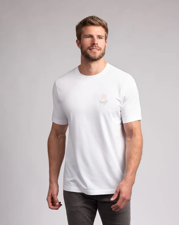 Men Tees TravisMathew WHITE SANDS TEE White