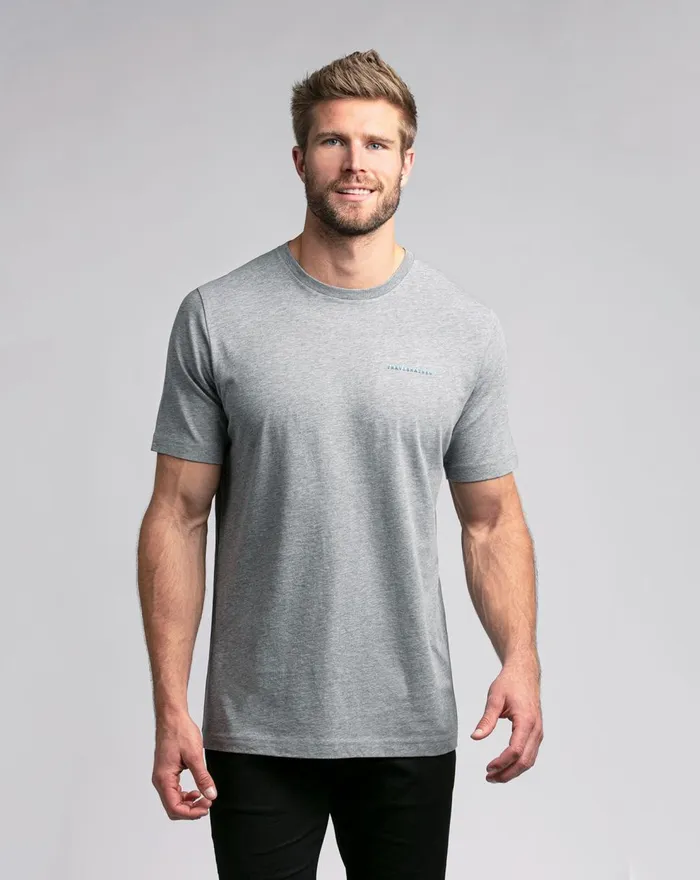 Men Tees TravisMathew YOOPER TEE Heather Grey