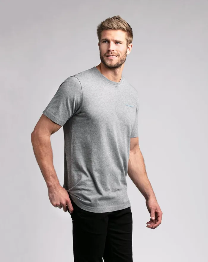 Men Tees TravisMathew YOOPER TEE Heather Grey