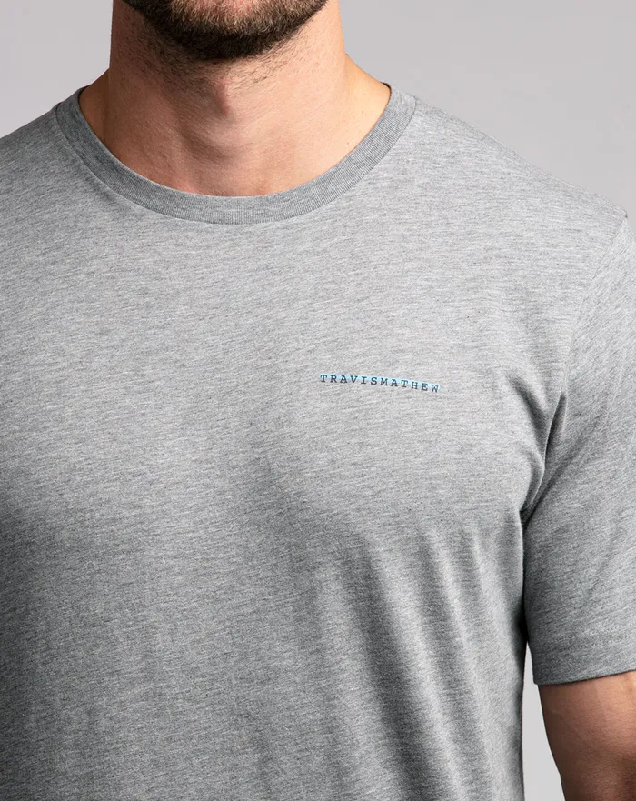 Men Tees TravisMathew YOOPER TEE Heather Grey