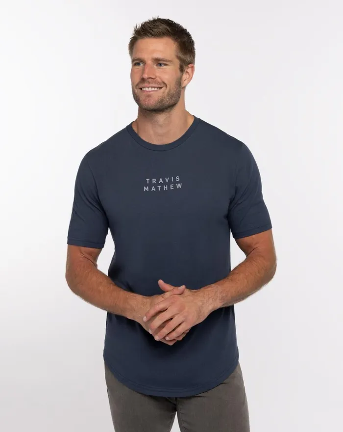 Men Tees TravisMathew YUCCA FLOWER TEE Mood Indigo