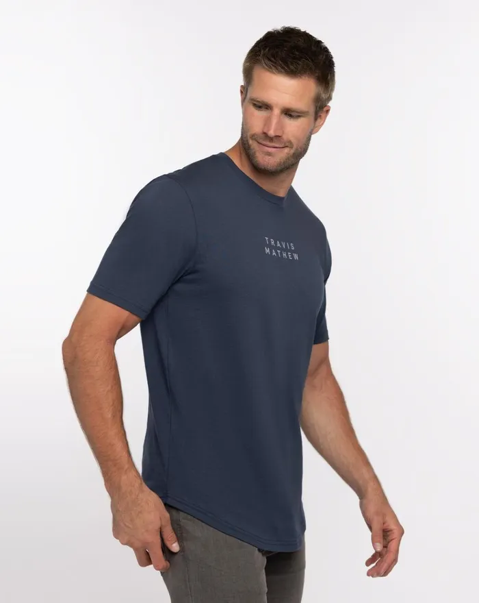 Men Tees TravisMathew YUCCA FLOWER TEE Mood Indigo