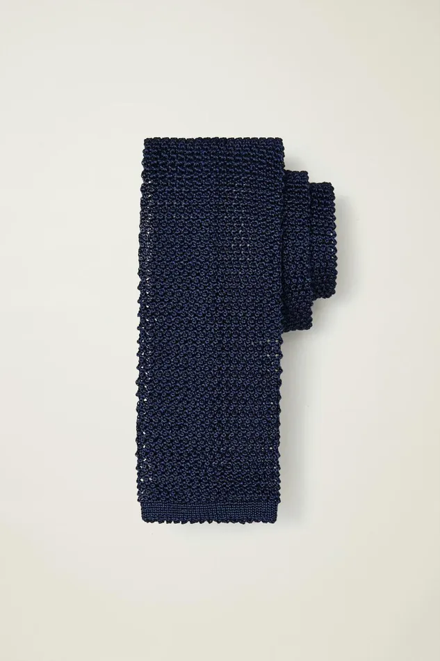 Men Ties and Pocket Squares Bonobos Premium Necktie Knit Navy