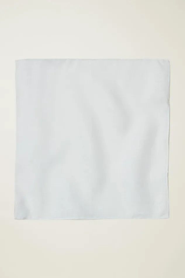 Men Ties and Pocket Squares Bonobos Premium Pocket Square White Linen