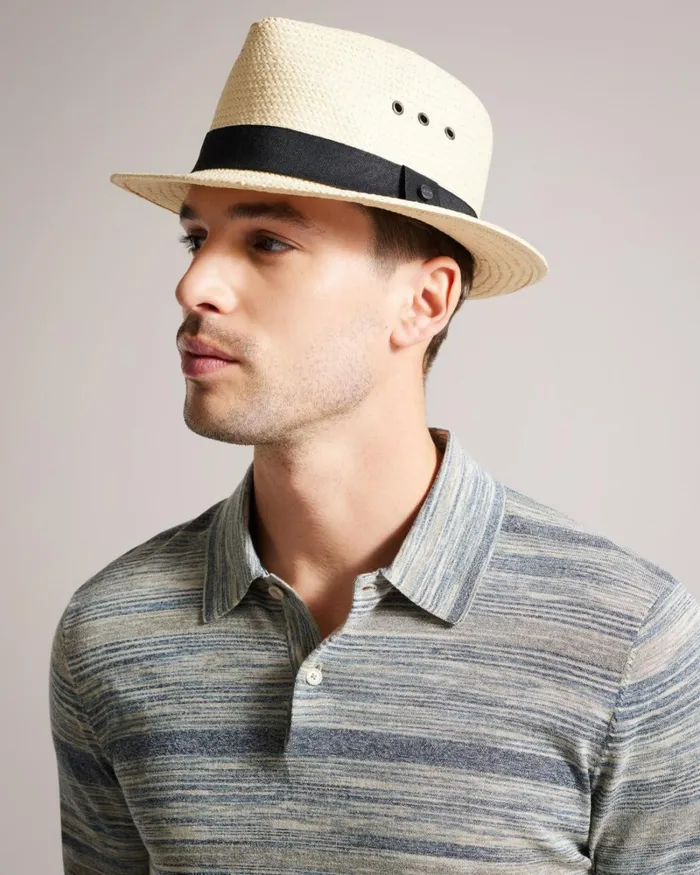 Mens Straw Trilby Natural Men Ted Baker Hats and Caps Mens Straw Trilby Natural Men Ted Baker Hats and Caps