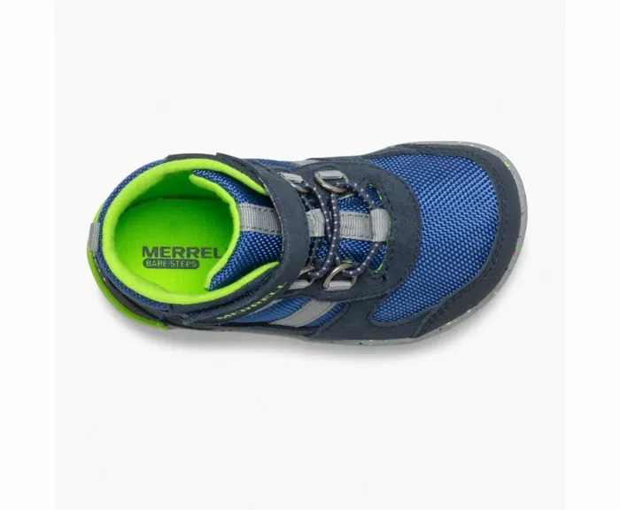 MERRELL Boots Kids Bare Steps Ridge Jr Hiker Navygreen MERRELL Boots Kids Bare Steps Ridge Jr Hiker Navygreen