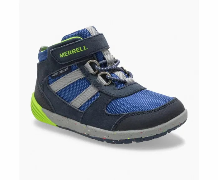 MERRELL Boots Kids Bare Steps Ridge Jr Hiker Navygreen MERRELL Boots Kids Bare Steps Ridge Jr Hiker Navygreen