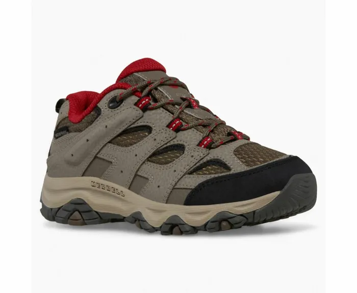 MERRELL Boots Kids Moab 3 Low Lace Waterproof Sneaker Boulder Red MERRELL Boots Kids Moab 3 Low Lace Waterproof Sneaker Boulder Red