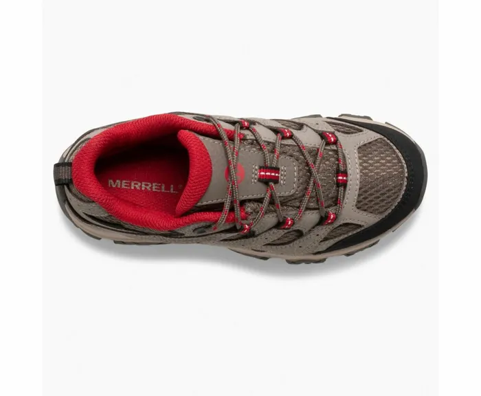 MERRELL Boots Kids Moab 3 Low Lace Waterproof Sneaker Boulder Red MERRELL Boots Kids Moab 3 Low Lace Waterproof Sneaker Boulder Red