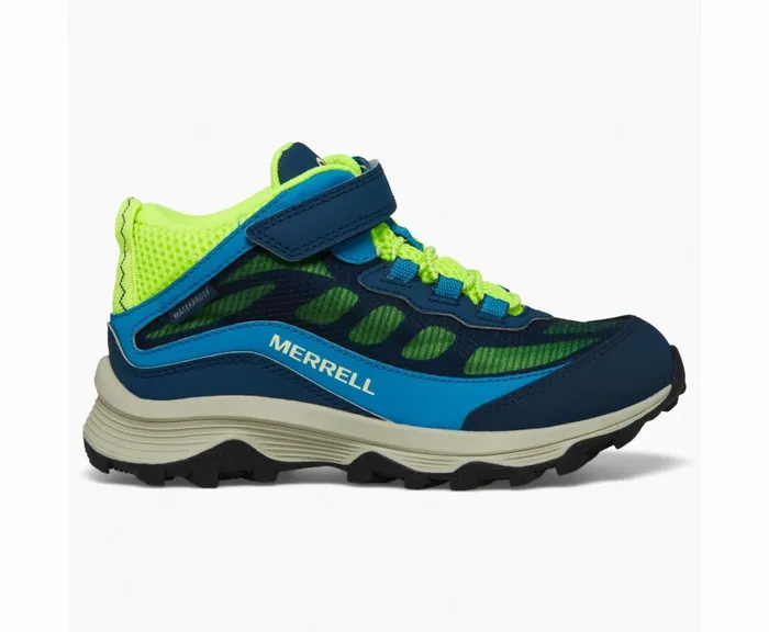 MERRELL Boots Kids Moab Speed Mid AC Waterproof Navyhi Viz