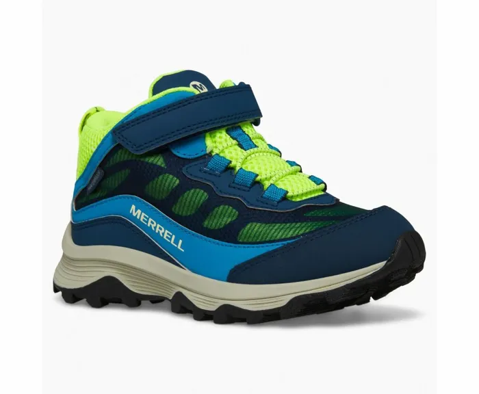 MERRELL Boots Kids Moab Speed Mid AC Waterproof Navyhi Viz MERRELL Boots Kids Moab Speed Mid AC Waterproof Navyhi Viz