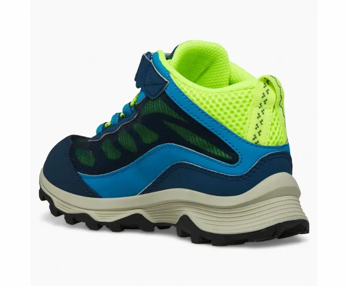 MERRELL Boots Kids Moab Speed Mid AC Waterproof Navyhi Viz MERRELL Boots Kids Moab Speed Mid AC Waterproof Navyhi Viz