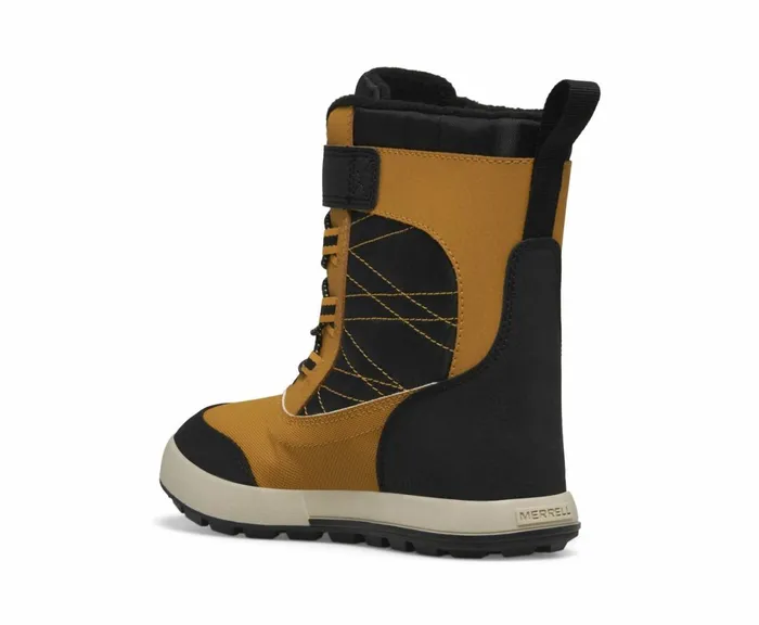 MERRELL Boots Kids Snow Storm 20 Waterproof Boot Wheatblack MERRELL Boots Kids Snow Storm 20 Waterproof Boot Wheatblack