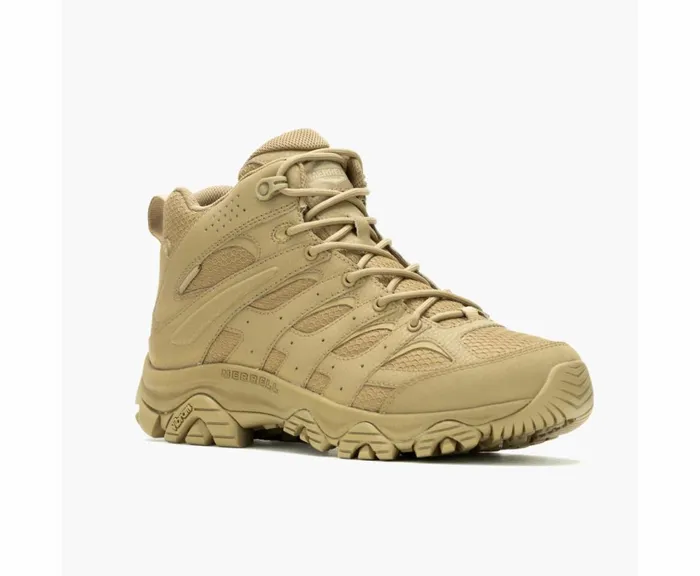 MERRELL Boots Men Moab 3 Mid Tactical Waterproof Wide Width Dark Coyote MERRELL Boots Men Moab 3 Mid Tactical Waterproof Wide Width Dark Coyote