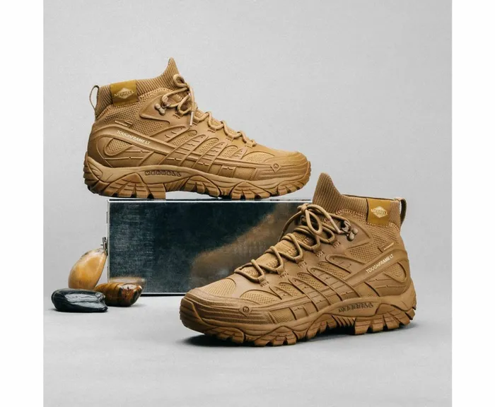 MERRELL Boots Men Moab Velocity Tactical Mid Waterproof Coyote MERRELL Boots Men Moab Velocity Tactical Mid Waterproof Coyote