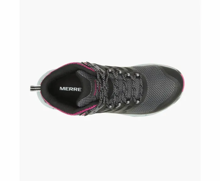 MERRELL Boots Women Antora 3 Mid Waterproof Blackfuchsia MERRELL Boots Women Antora 3 Mid Waterproof Blackfuchsia