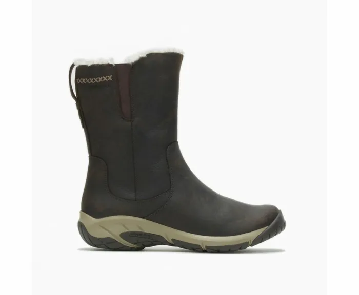 MERRELL Boots Women Encore 4 Tall Zip Polar Waterproof Espresso
