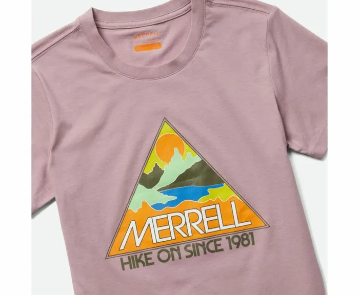 MERRELL Tops Women Triangle Tee Elderberry MERRELL Tops Women Triangle Tee Elderberry