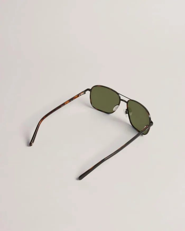 Metal Square Aviator Sunglasses Tortoiseshell Men Ted Baker Sunglasses