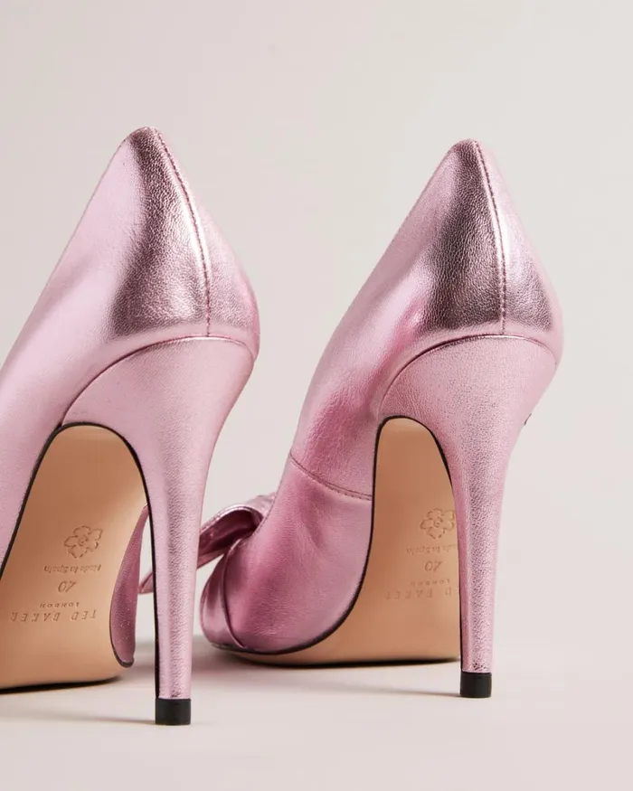 Metallic Court Shoes Light Pink Women Ted Baker Heels