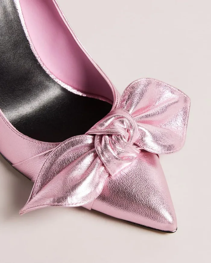 Metallic Court Shoes Light Pink Women Ted Baker Heels