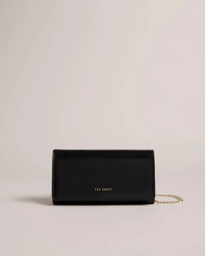 Metallic Leather Crossbody Bag Black Women Ted Baker Bags
