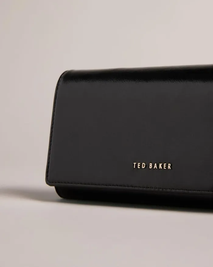 Metallic Leather Crossbody Bag Black Women Ted Baker Bags
