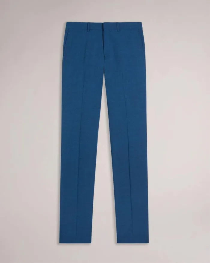Navy Sharkskin Suit Trousers Navy Men Ted Baker Clothing