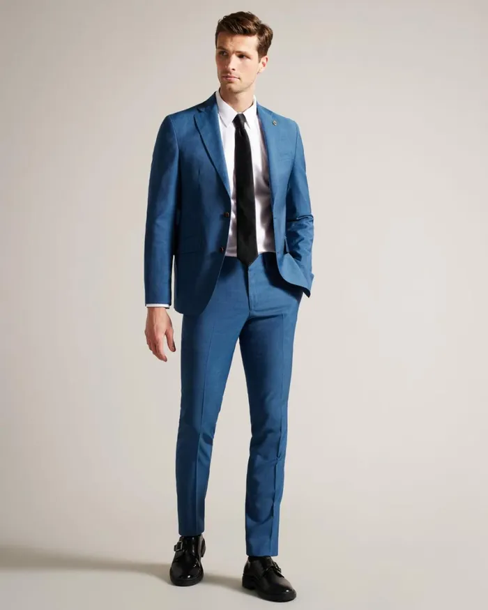 Navy Sharkskin Suit Trousers Navy Men Ted Baker Clothing Navy Sharkskin Suit Trousers Navy Men Ted Baker Clothing