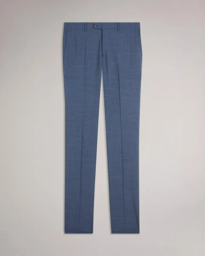 Navy Tweed Suit Trousers Navy Men Ted Baker Clothing