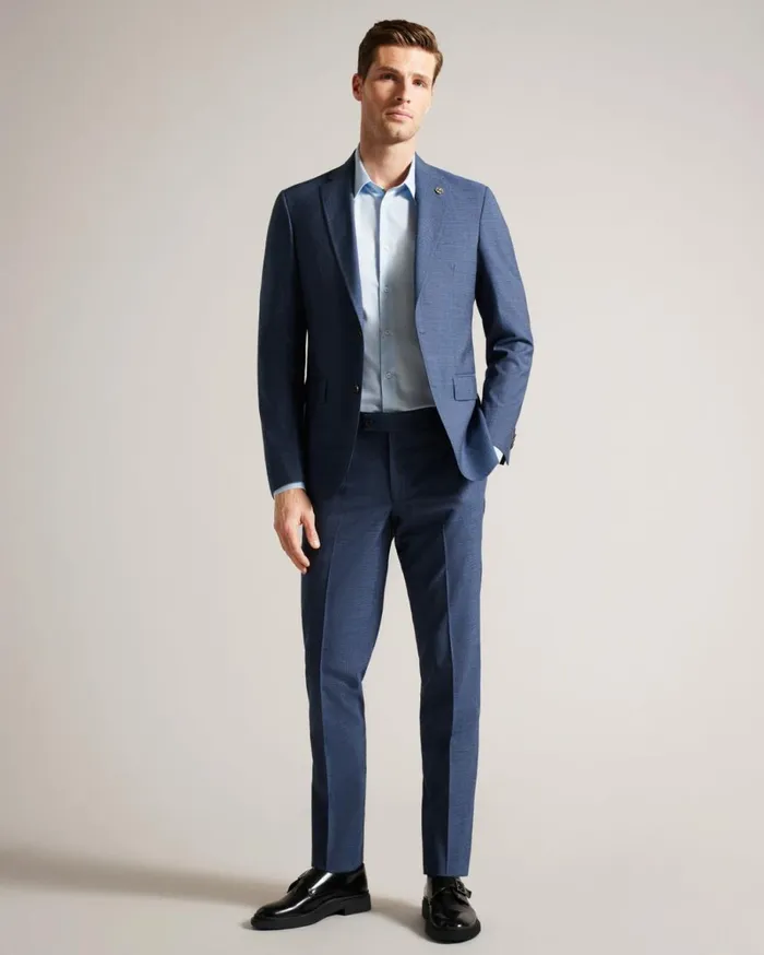 Navy Tweed Suit Trousers Navy Men Ted Baker Clothing Navy Tweed Suit Trousers Navy Men Ted Baker Clothing