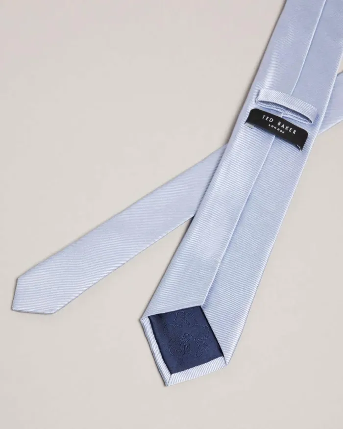 Ottoman Silk Tie Light Blue Men Ted Baker Ties and Bow Ties