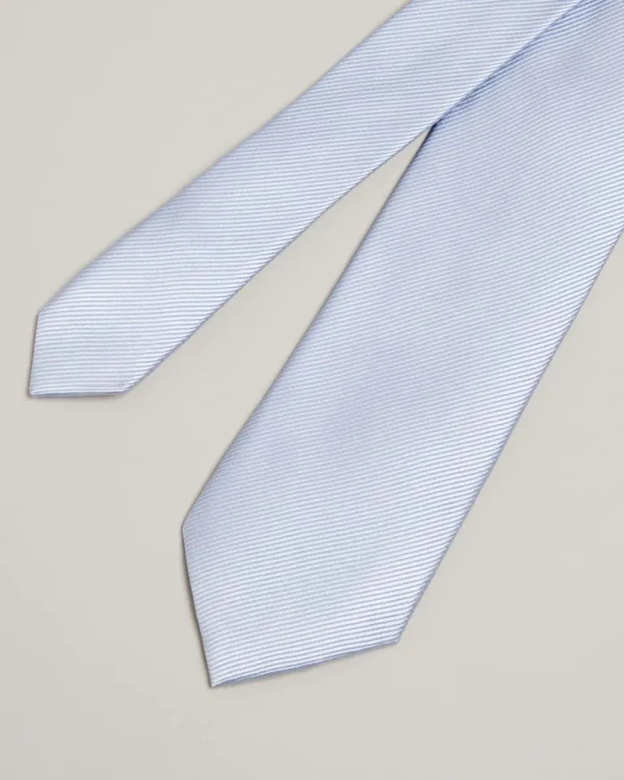 Ottoman Silk Tie Light Blue Men Ted Baker Ties and Bow Ties Ottoman Silk Tie Light Blue Men Ted Baker Ties and Bow Ties