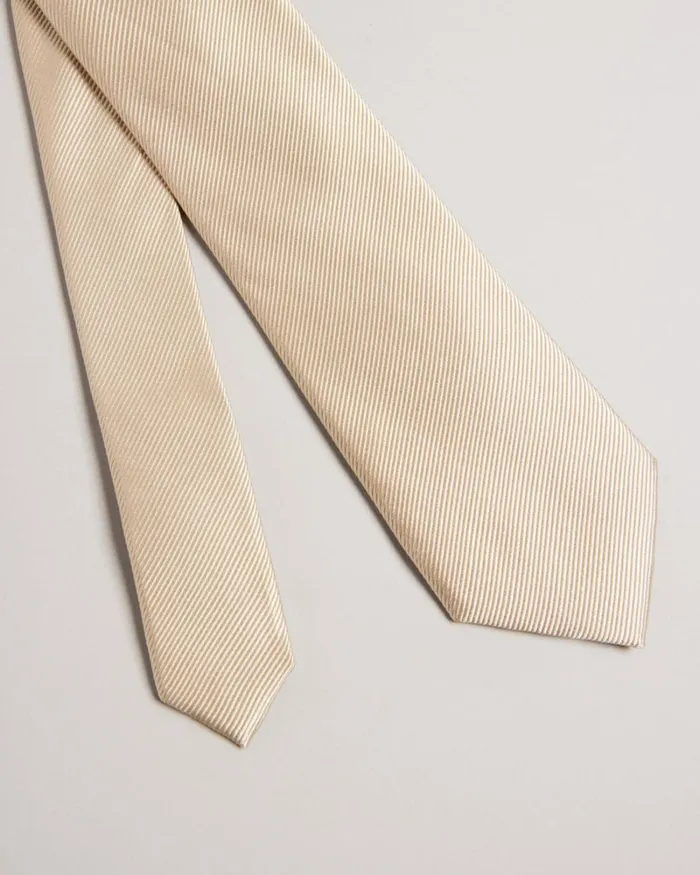 Ottoman Silk Tie Natural Men Ted Baker Ties and Bow Ties Ottoman Silk Tie Natural Men Ted Baker Ties and Bow Ties