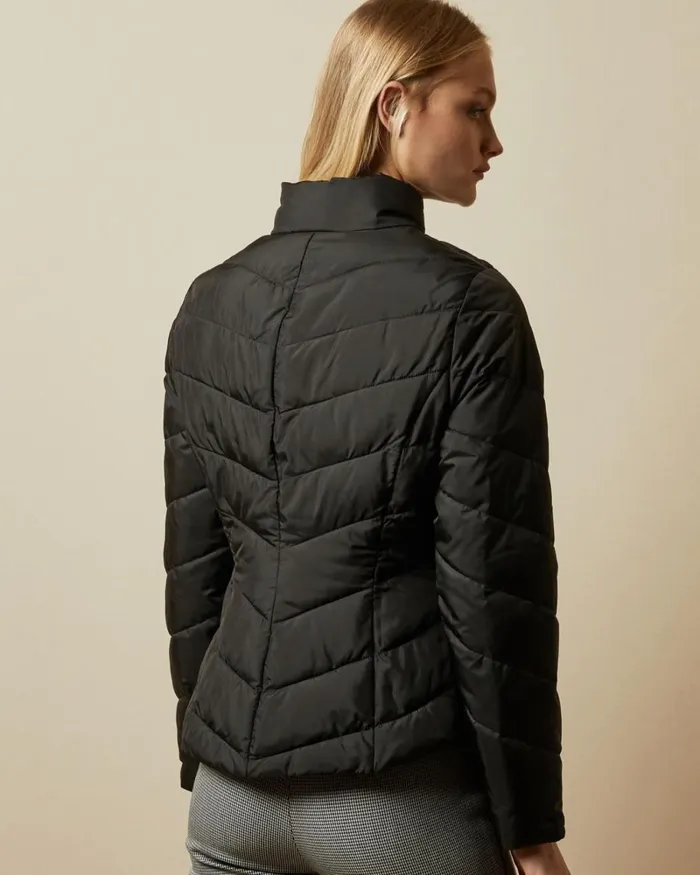 Packaway Padded Jacket Black Women Ted Baker Coats and Jackets