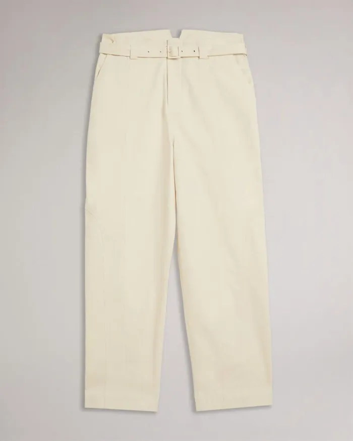 Panelled Barrel Leg Trouser White Women Ted Baker Tops and TShirts