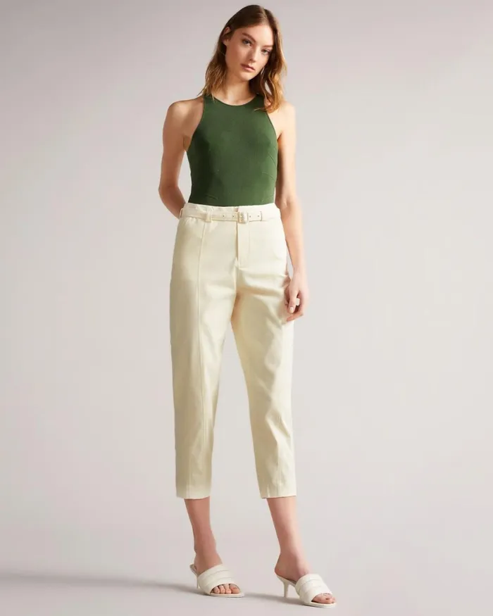 Panelled Barrel Leg Trouser White Women Ted Baker Tops and TShirts Panelled Barrel Leg Trouser White Women Ted Baker Tops and TShirts