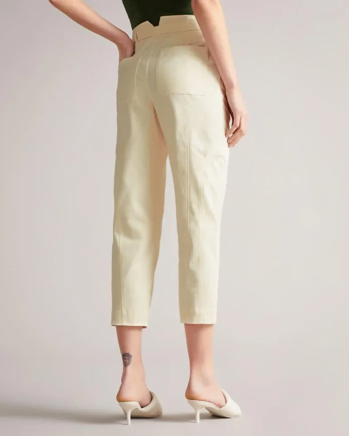 Panelled Barrel Leg Trouser White Women Ted Baker Tops and TShirts Panelled Barrel Leg Trouser White Women Ted Baker Tops and TShirts