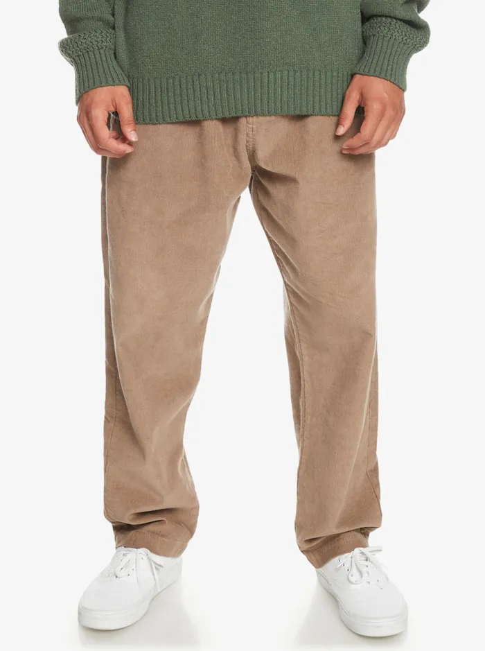 Pants Men Quiksilver Cord Beach Cruiser Corduroy Pants Fossil