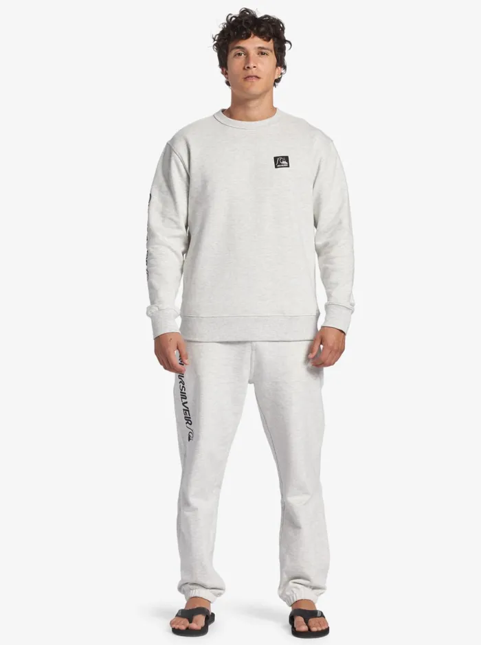 Pants Men Quiksilver The Original Joggers White Marble Heather Pants Men Quiksilver The Original Joggers White Marble Heather