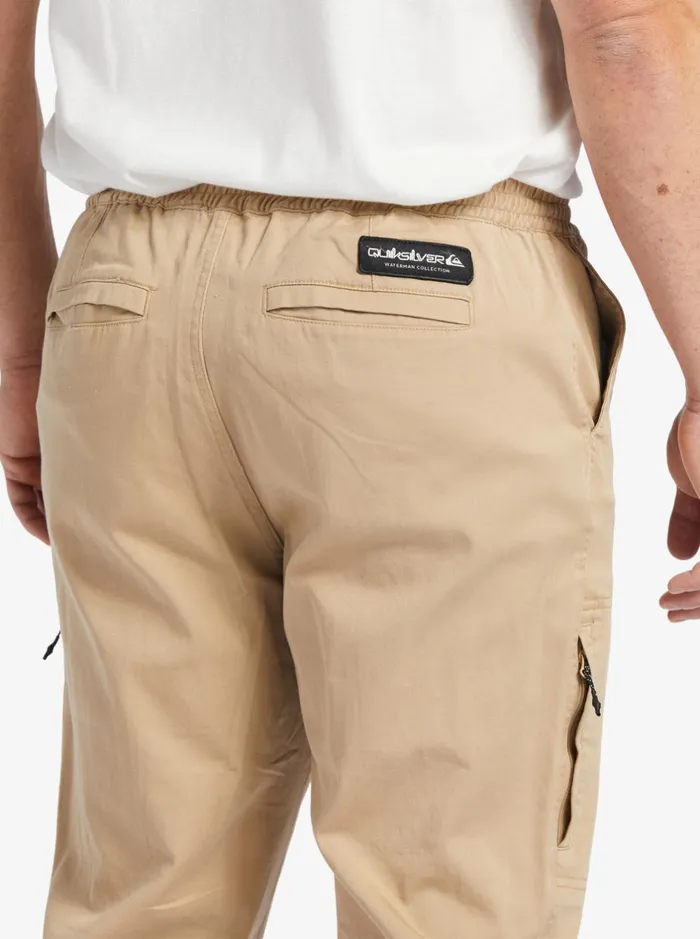 Pants Men Quiksilver Waterman Waterman After Surf Elastic Waist Pants Incense Pants Men Quiksilver Waterman Waterman After Surf Elastic Waist Pants Incense
