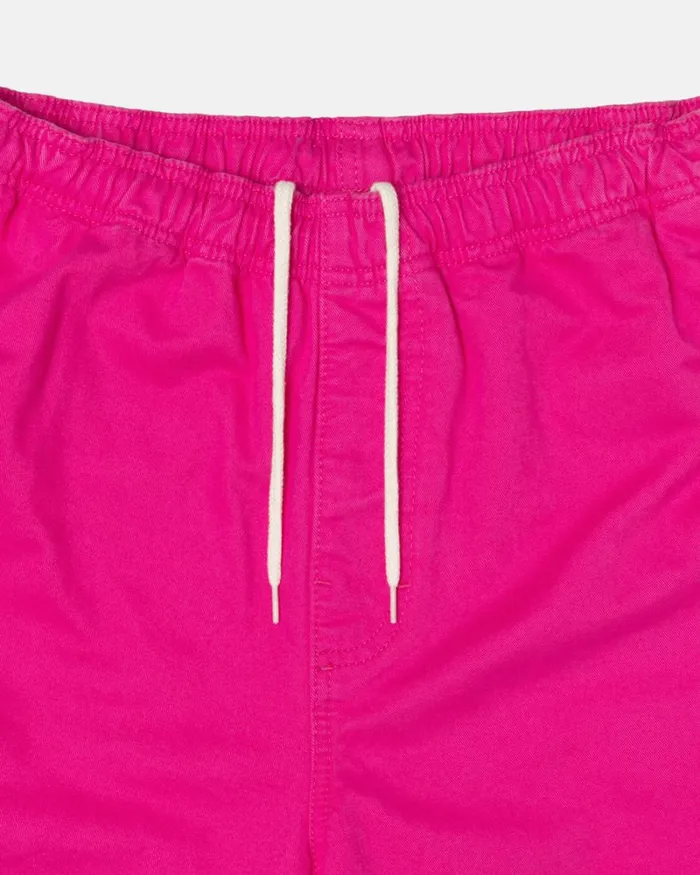 Pants Men Stussy BRUSHED BEACH PANT Hot Pink Pants Men Stussy BRUSHED BEACH PANT Hot Pink