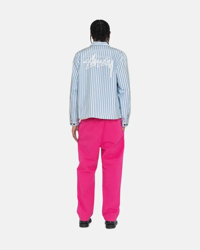 Pants Men Stussy BRUSHED BEACH PANT Hot Pink Pants Men Stussy BRUSHED BEACH PANT Hot Pink
