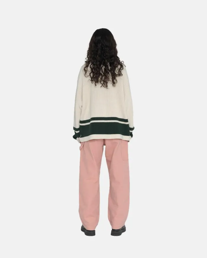 Pants Men Stussy CANVAS WORK PANT Salmon Pants Men Stussy CANVAS WORK PANT Salmon