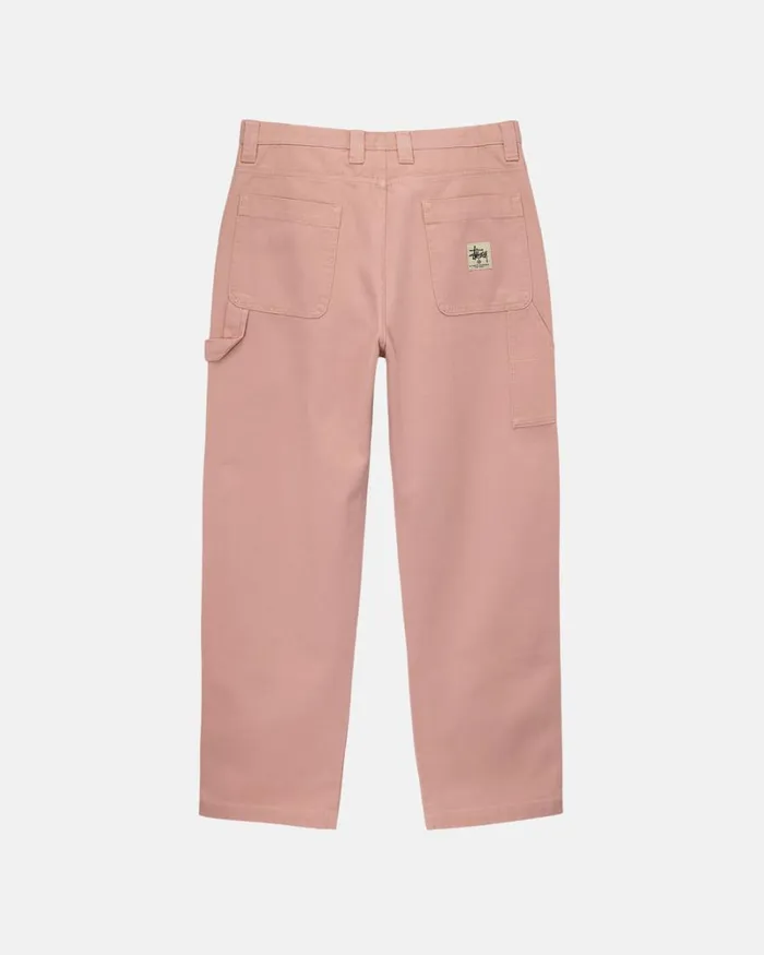 Pants Men Stussy CANVAS WORK PANT Salmon Pants Men Stussy CANVAS WORK PANT Salmon