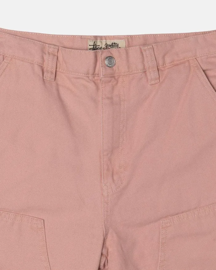 Pants Men Stussy CANVAS WORK PANT Salmon Pants Men Stussy CANVAS WORK PANT Salmon